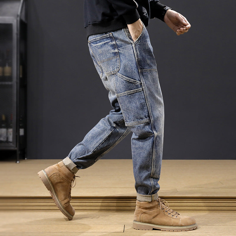 Herren Bequeme Cargo-Jeans Echoarchiv