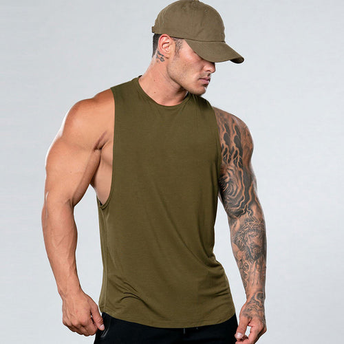 Herren Sportliches Muskelshirt für Training und Freizeit Echoarchiv