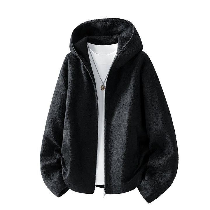 Herren bequeme Fleecejacke mit Kapuze Echo Archive