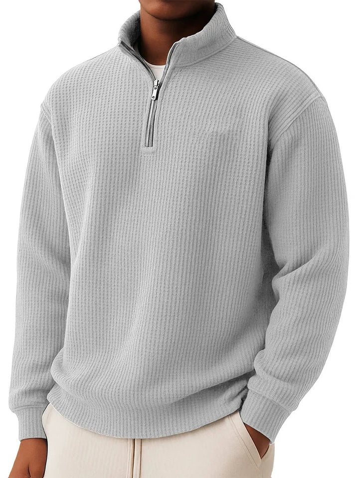 Herren Hochwertiger Pullover mit Reißverschluss Echoarchiv