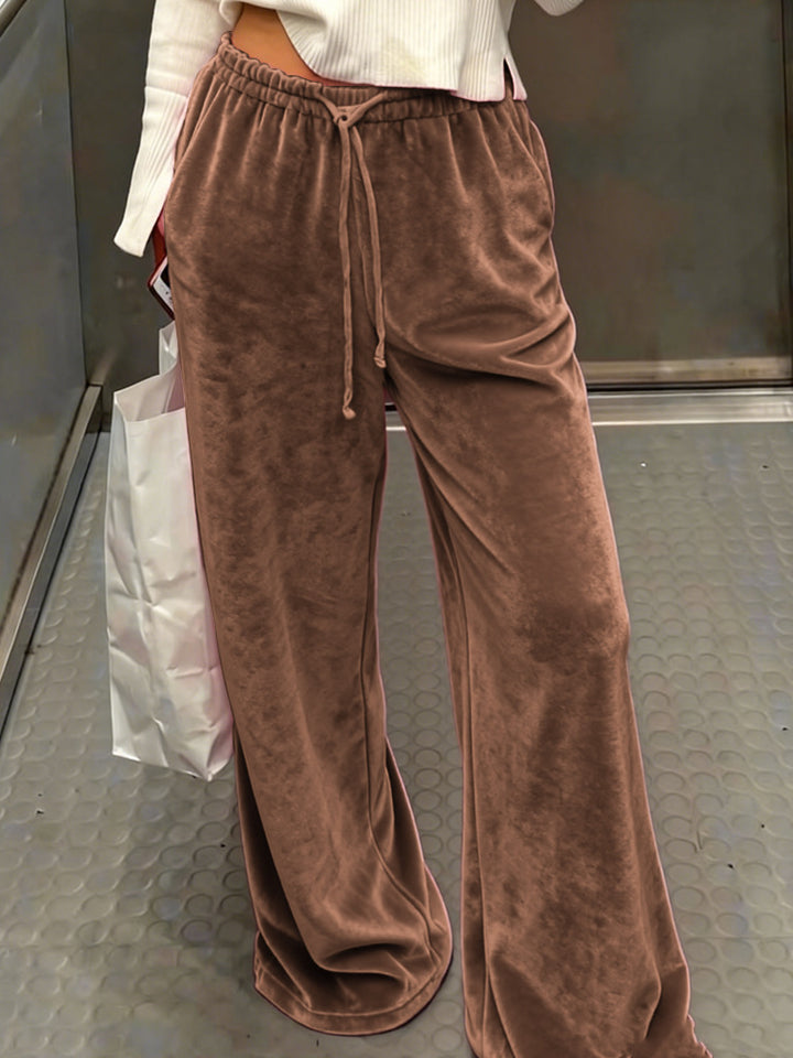 Damen Gemütliche und elegante Samthose Echo Archiv
