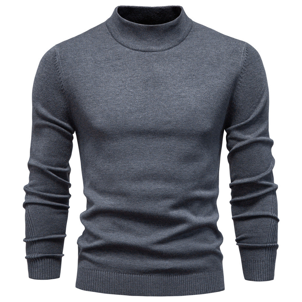 Herren Rollkragenpullover aus weichem Strickmaterial mit feiner Rippstruktur Echoarchiv