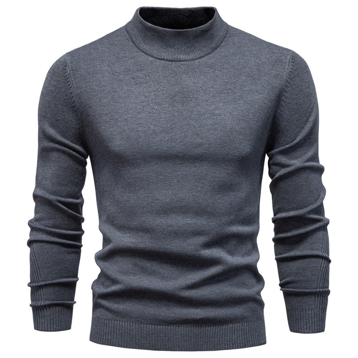 Herren Rollkragenpullover aus weichem Strickmaterial mit feiner Rippstruktur Echoarchiv