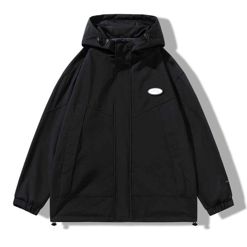 Herren Praktische Wetterjacke mit verstellbarem Kapuzen-design Echoarchiv