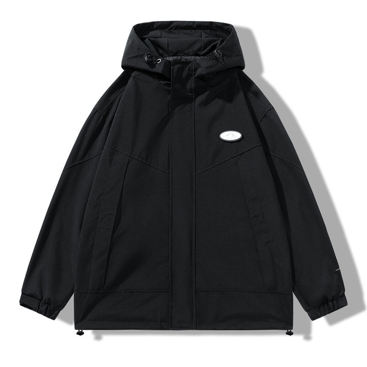 Herren Praktische Wetterjacke mit verstellbarem Kapuzen-design Echoarchiv