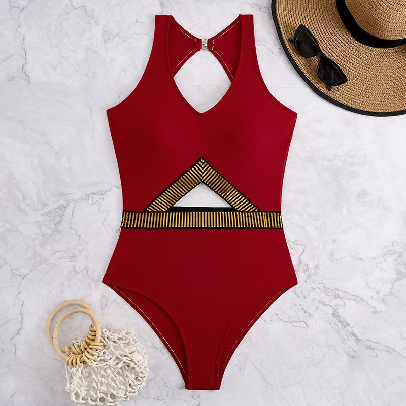 Damen Bikini-Set mit geflochtenem Rock und vielseitigem Triangel-Design Echo Archiv