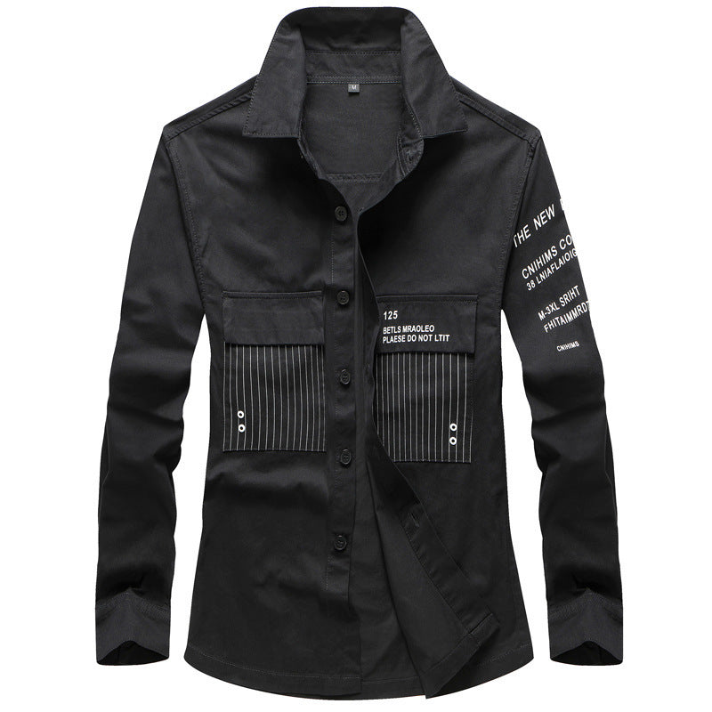 Herren Modische Utility-Hemdjacke Echo Archiv