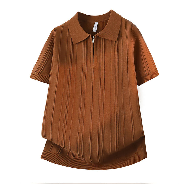 Damen Modisches Poloshirt mit Reißverschluss Echo Archiv