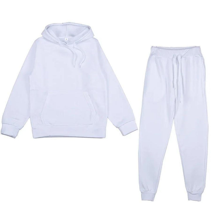 Unisex weiches Lounge-Set mit Oversize-Hoodie, taillenhoher Jogginghose und geripptem Knöchelabschluss Echo Archiv
