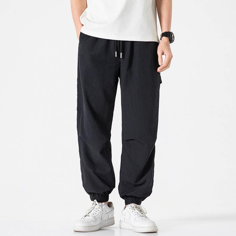 Herren Technische Ripstop-Joggerhose mit Tunnelzug, Knieabnähern und geripptem Knöchelabschluss Echo Archiv