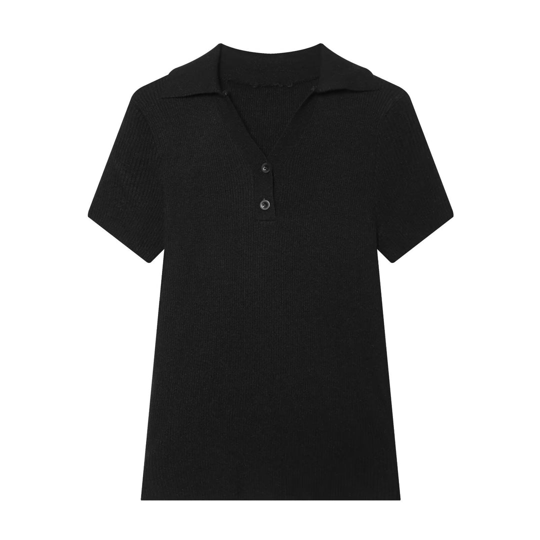 Damen Poloshirt mit strukturiertem Stoff und exklusivem Kragen Echo Archiv