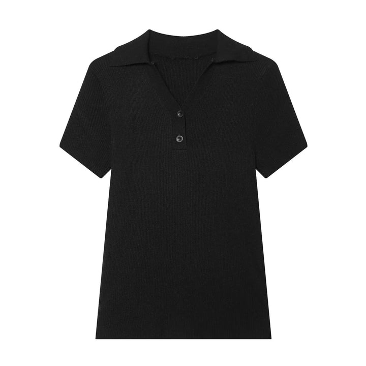 Damen Poloshirt mit strukturiertem Stoff und exklusivem Kragen Echo Archiv