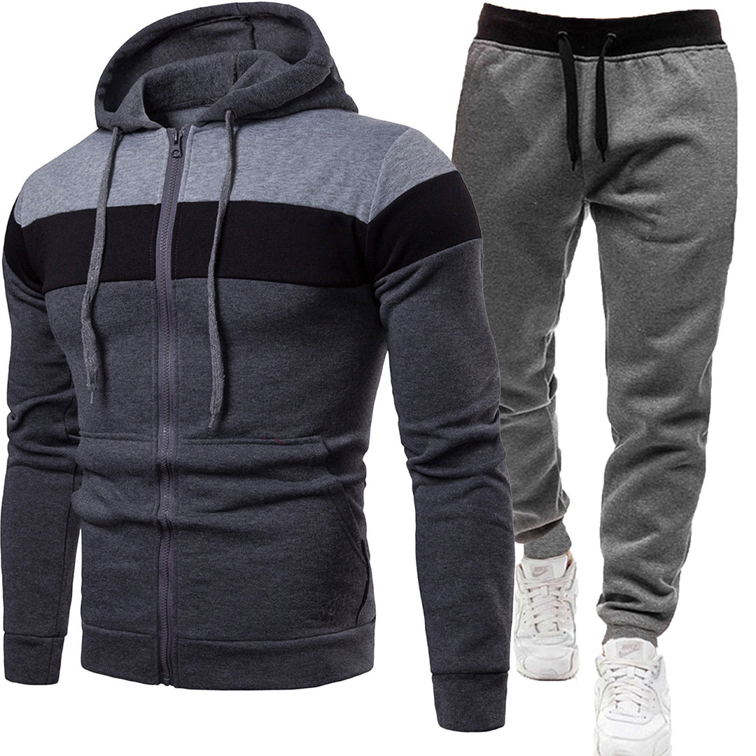 Herren zweiteiliges Freizeit-Jogginganzug-Set – Marzano