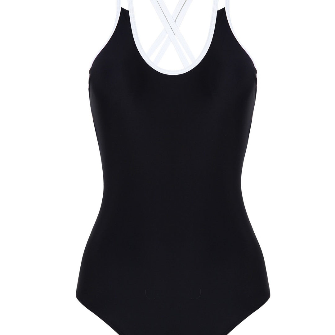 Damen Einteiliger Badeanzug mit trendigem Kreuzträger-Design Echo Archiv