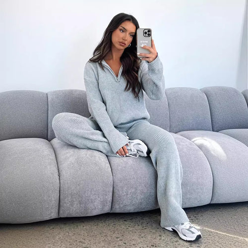Damen nan Feinstrickpullover mit hohem Kragen und verdecktem Reißverschluss Echo Archiv