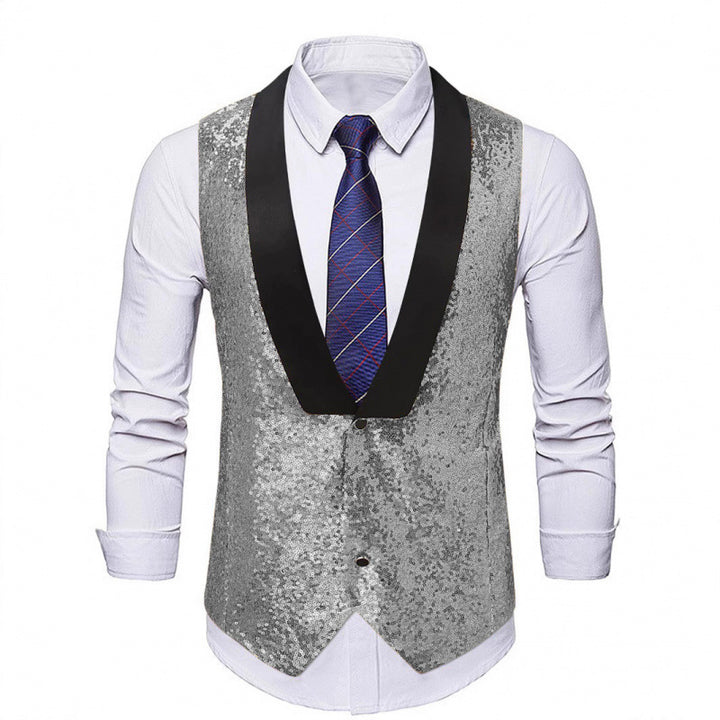 Herren Abend-Weste mit Glitzer Echoarchiv