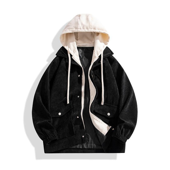 Damen Modische Überziejacke mit Kapuze Echo Archiv