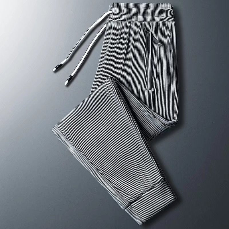 Herren Sportliche Zip-Hose mit Streifen Echoarchiv