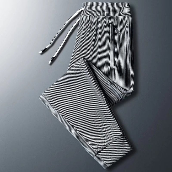 Herren Sportliche Zip-Hose mit Streifen Echoarchiv