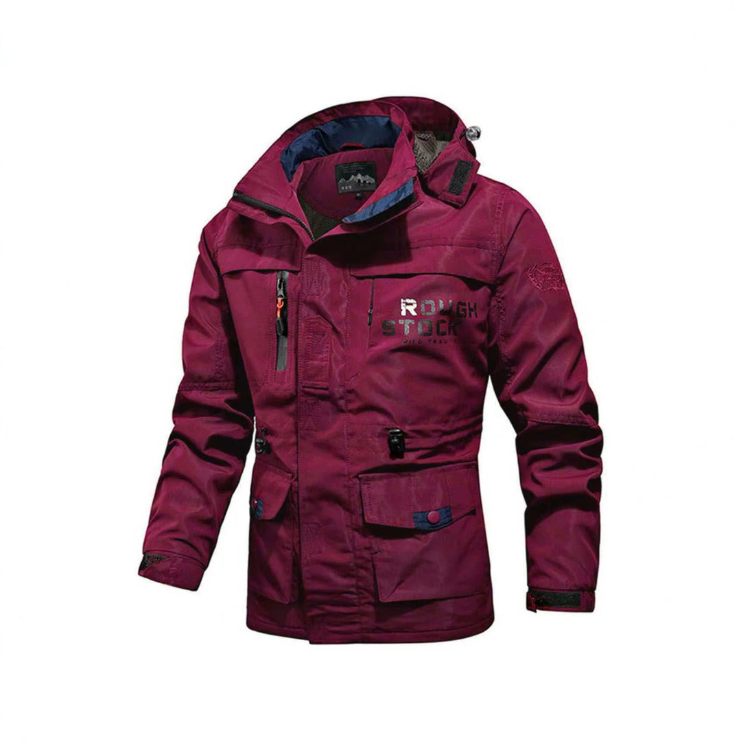 Herren Utility-Fieldparka mit Kapuze, Multifunktions-Taschen und verstellbarem Taillenzug Echoarchiv