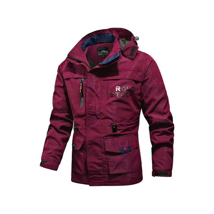 Herren Utility-Fieldparka mit Kapuze, Multifunktions-Taschen und verstellbarem Taillenzug Echoarchiv
