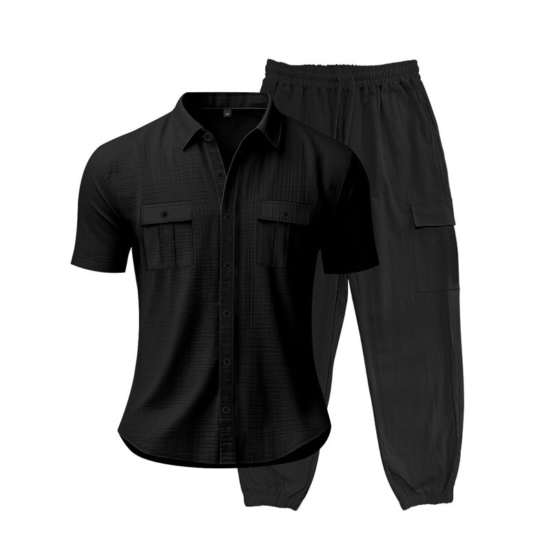 Herren Freizeit-Set mit praktischen Taschen und atmungsaktiver Struktur Echoarchiv