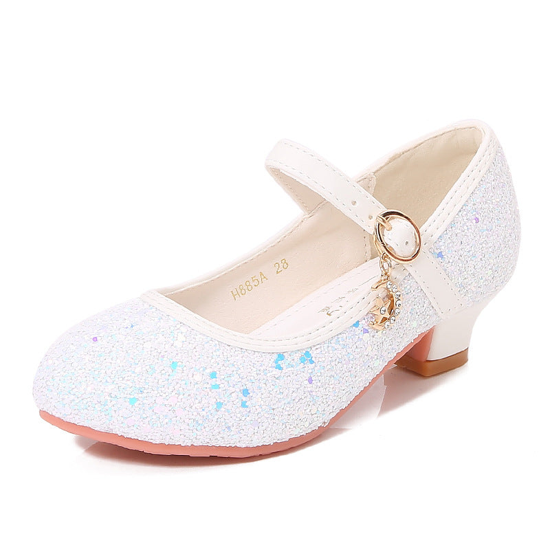 Mädchen Ballerina-Schuhe mit verstellbarem Riemen und Glitzer-Detail Echo Archiv