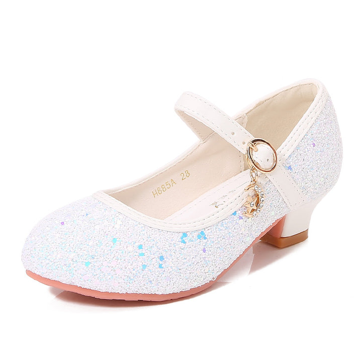 Mädchen Ballerina-Schuhe mit verstellbarem Riemen und Glitzer-Detail Echo Archiv