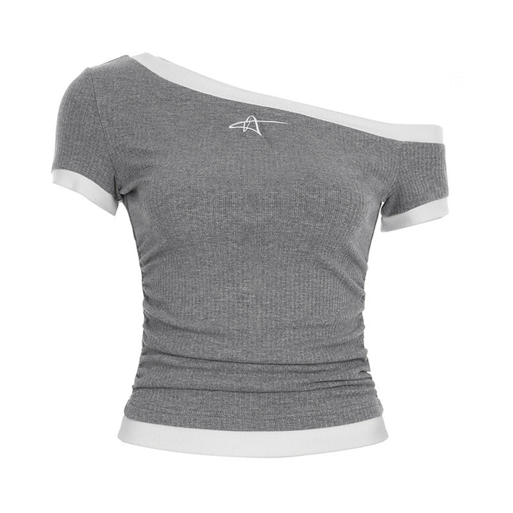 Damen figurbetontes Kurzarmshirt Echo Archiv