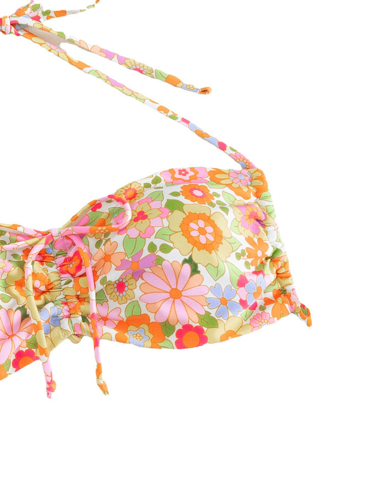 Damen Bandeau-Bikini mit verspieltem Blumendesign Echo Archiv