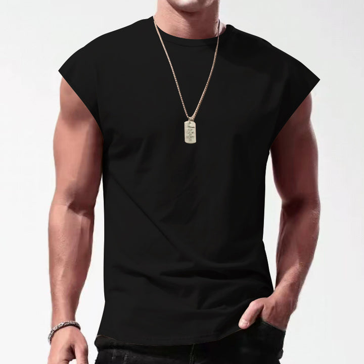 Herren Ärmelloses Sportshirt aus atmungsaktivem Material mit stylischem Design Echoarchiv