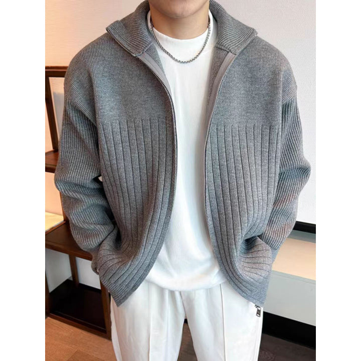 Herren Modische Strickjacke mit Reißverschluss Echo Archiv