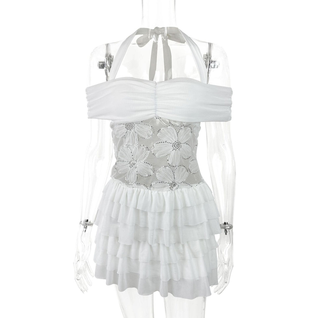 Damen Sommerliches Minikleid mit romantischen Rüschendetails Echo Archiv