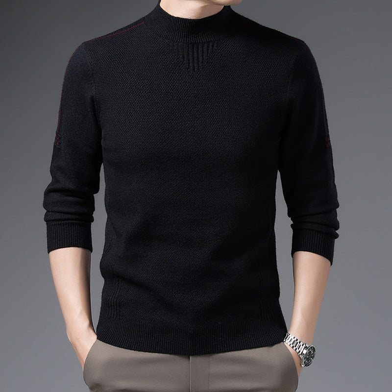 Herren eleganter Hochkragenpullover Echoarchiv