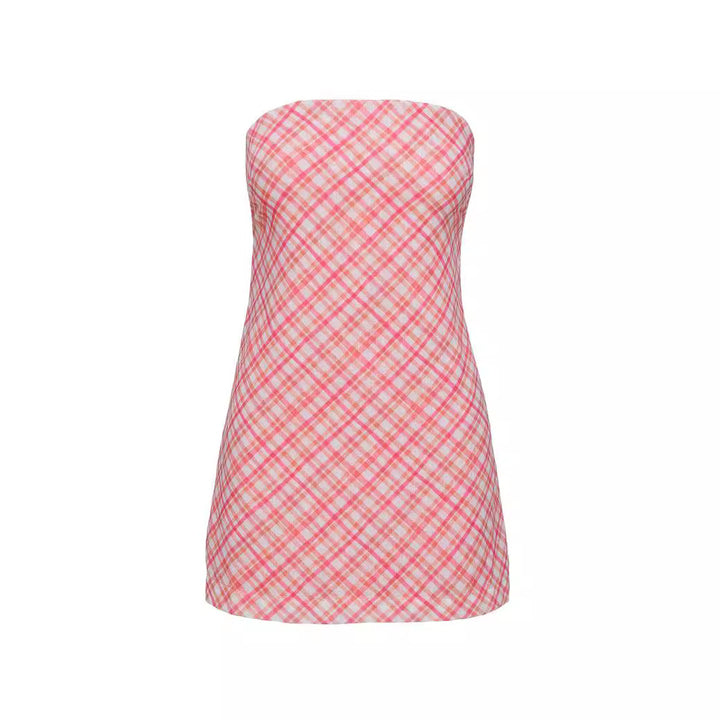Damen kurzes trägerloses Kleid Echo Archiv