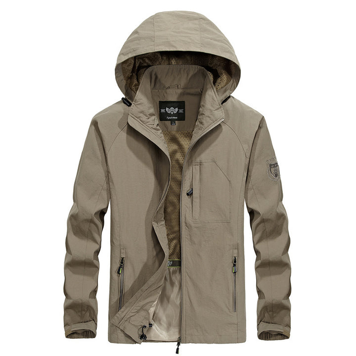 Herren Leichte Outdoorjacke mit Kapuze Echo Archiv