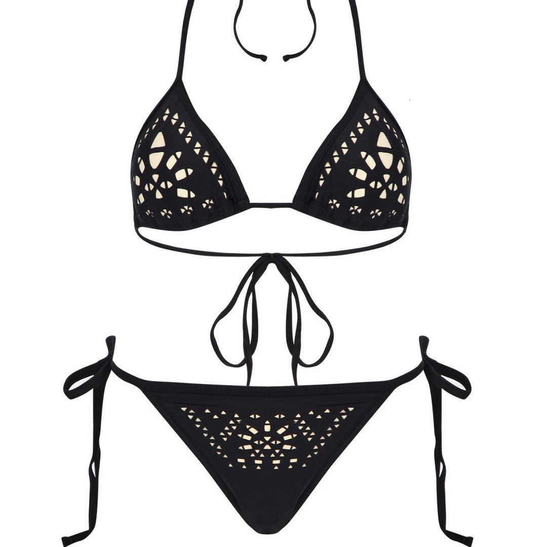 Damen Bikini-Set mit eleganten Cut-Out-Details und verstellbaren Bändern Echo Archiv