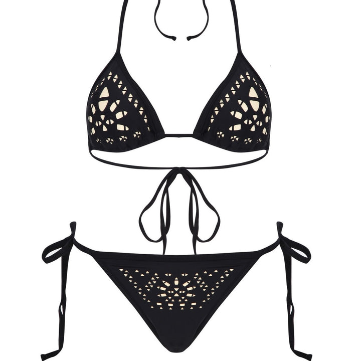 Damen Bikini-Set mit eleganten Cut-Out-Details und verstellbaren Bändern Echo Archiv