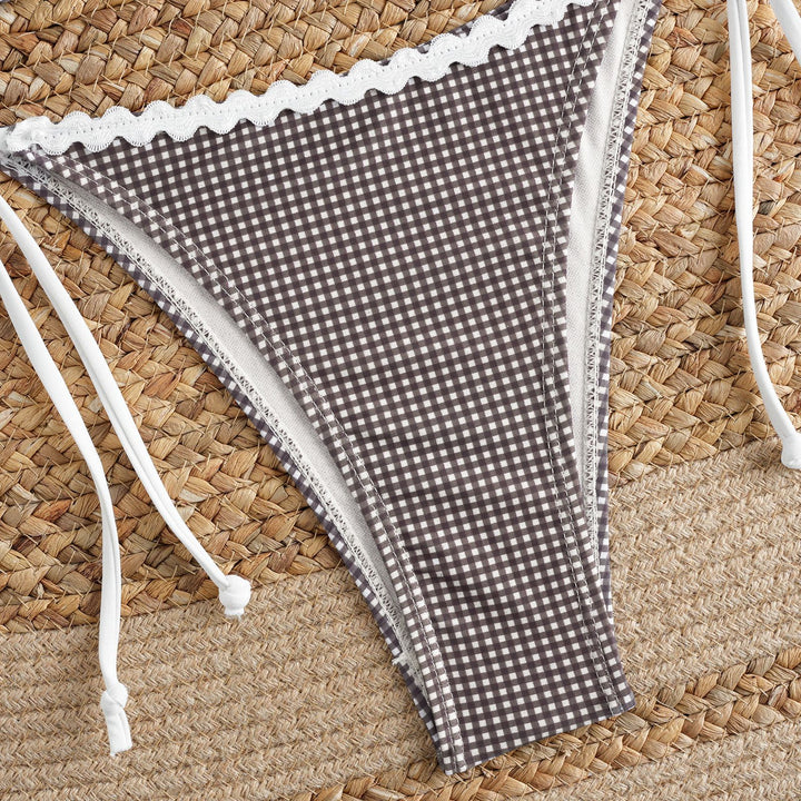 Damen Bikini-Set mit verziertem Triangel-Oberteil und verstellbarem Höschen Echo Archiv