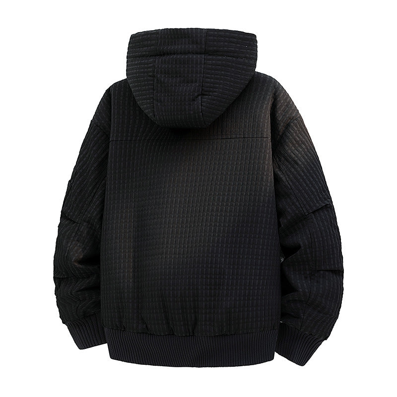 Damen Gefütterte Teddy-Fleece Bomberjacke mit Kapuze und feiner Steppstruktur Echo Archiv