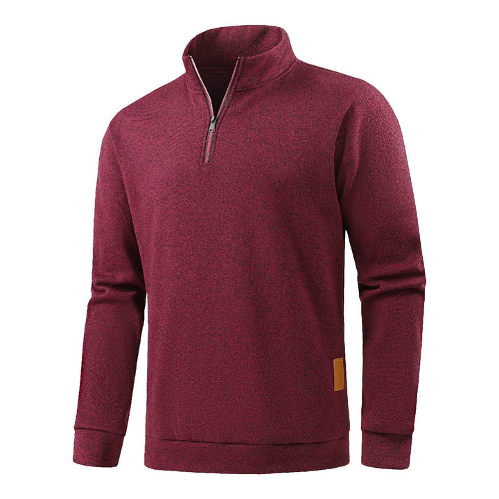 Herren Hochkragen Fleece-Pullover mit Reißverschluss Echoarchiv