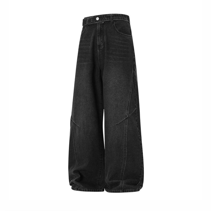 Damen Balloon-Jeans mit Paneelnähten, hoher Taille und extra weitem Bein Echo Archiv