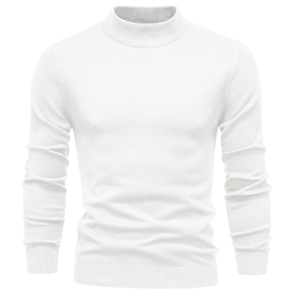 Herren Rollkragenpullover aus weichem Strickmaterial mit feiner Rippstruktur Echoarchiv