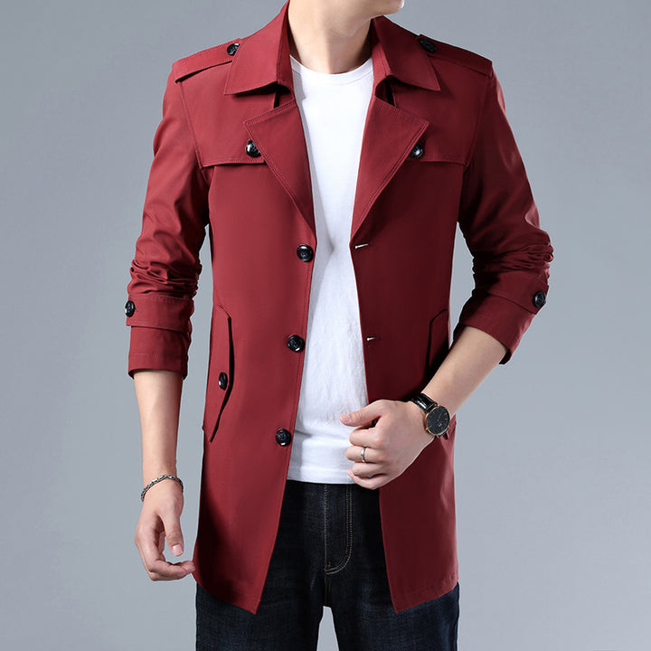 Herren Modische und elegante Trenchcoatjacke Echo Archiv