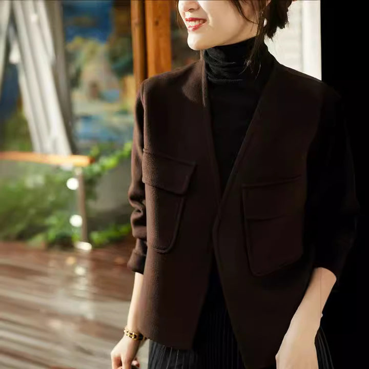 Damen Moderne Oversized-Jacke Echoarchiv