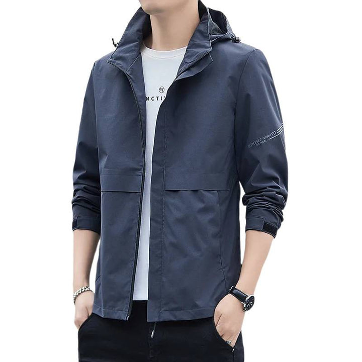 Herren Sportliche Übergangsjacke mit verstellbarer Kapuze Echo Archiv