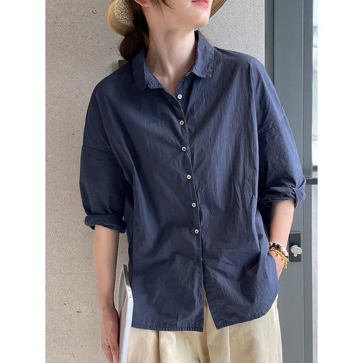Damen Legere Baumwollbluse Echoarchiv