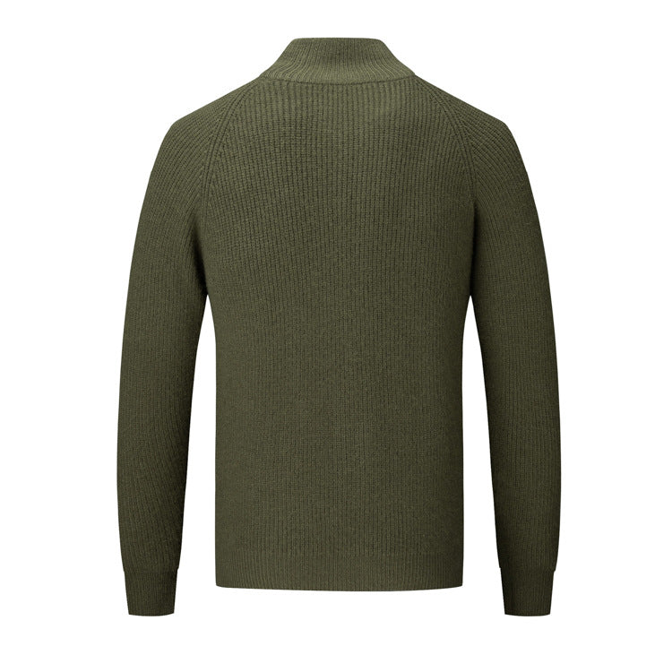 Herren Strickjacke mit hohem Kragen Echoarchiv