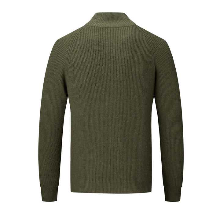 Herren Strickjacke mit hohem Kragen Echoarchiv