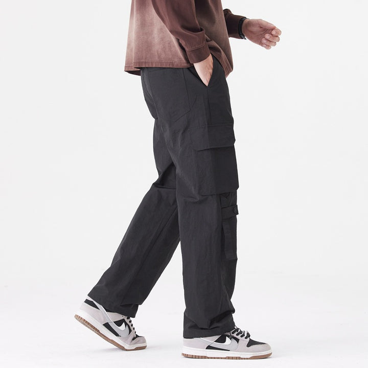 Herren Cargo-Hose mit multifunktionalen Taschen und verstellbarem Bund Echoarchiv